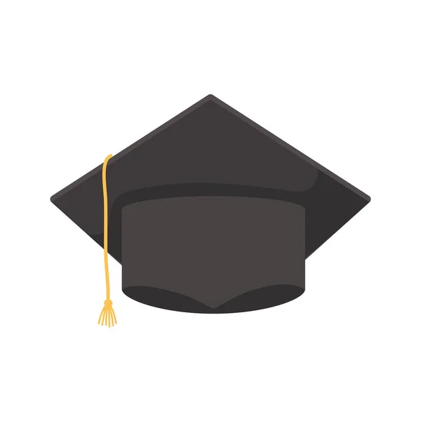 Graduatie cap pictogram — Stockvector