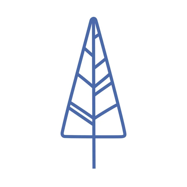 Pine boomgrens pictogram — Stockvector