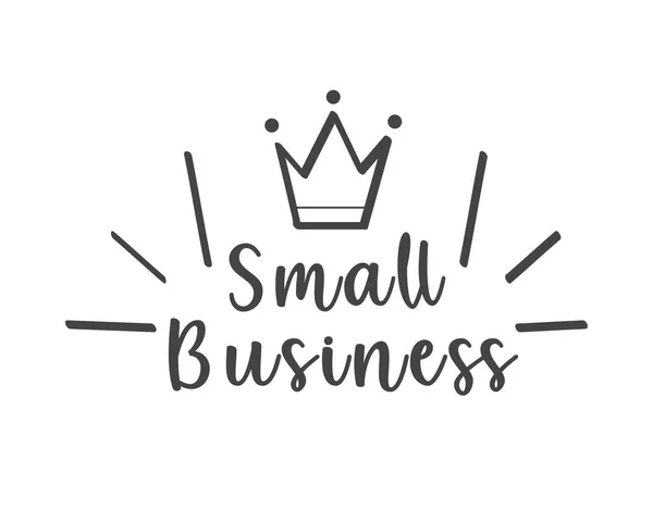 Tipografia de pequenas empresas — Vetor de Stock