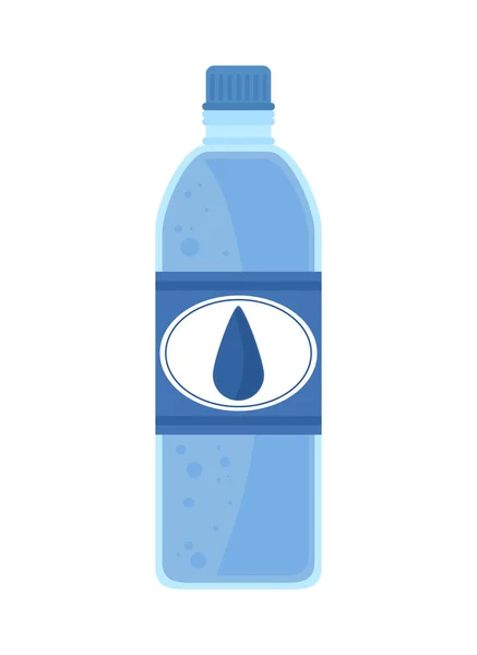 Plastová láhev vody — Stockový vektor