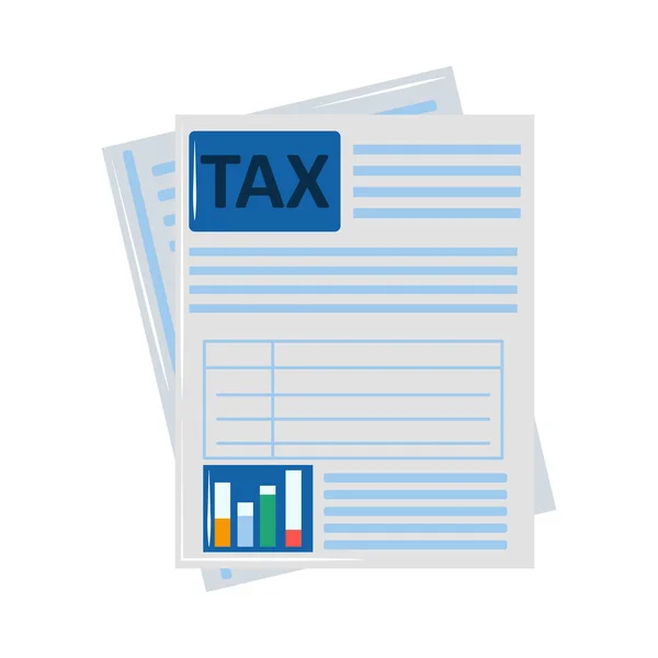 Financial tax report — Stock Vector