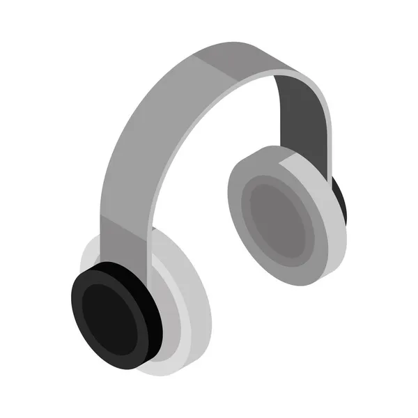 Kulaklıklar kablosuz teknoloji — Stok Vektör
