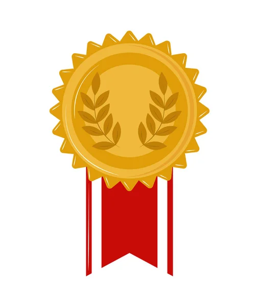 Medalla primer lugar — Vector de stock