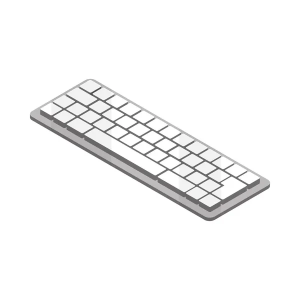 Tecnología inalámbrica de teclado — Vector de stock