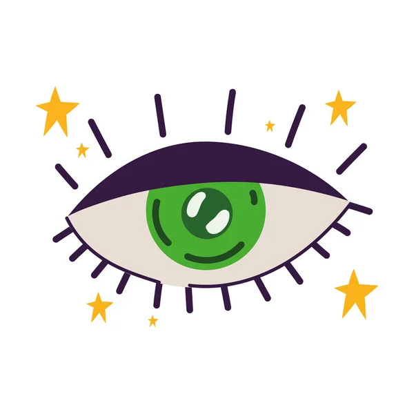 Female oko zielony — Wektor stockowy
