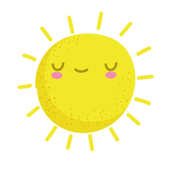 かわいい太陽漫画 — ストックベクタ