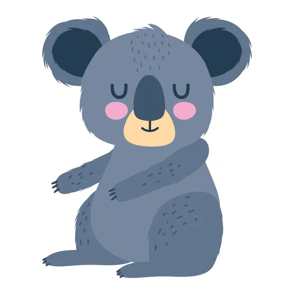 Koala hayvan çizgi filmi — Stok Vektör