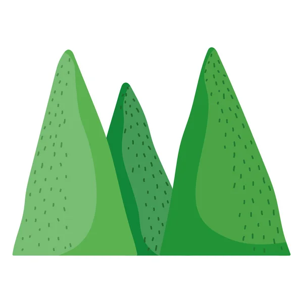 Desenhos animados montanhas natureza — Vetor de Stock