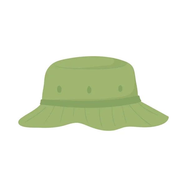 초록 양동이 모자 — 스톡 벡터