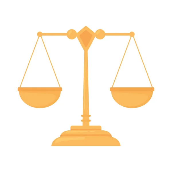 Gleichgewichtsskala für Rechtsgerechtigkeit — Stockvektor