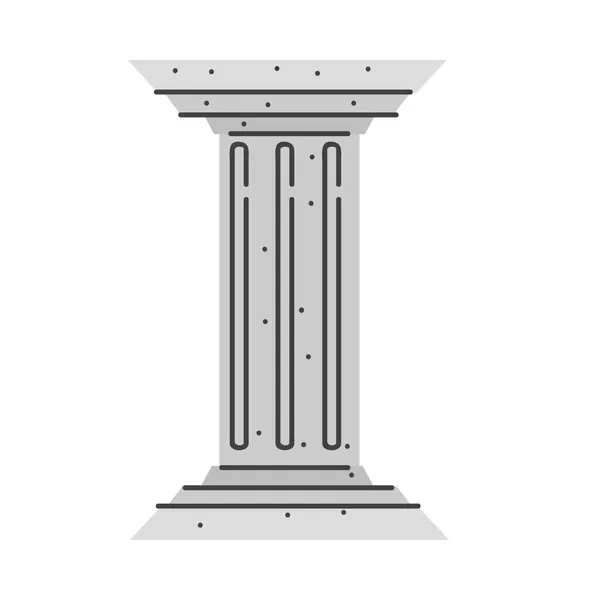 Антикварна колона грецька — стоковий вектор