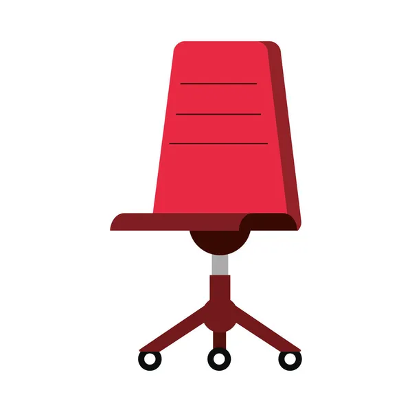 Red office chair — Stock Vector