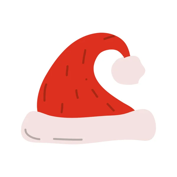 Santa sombrero icono — Vector de stock