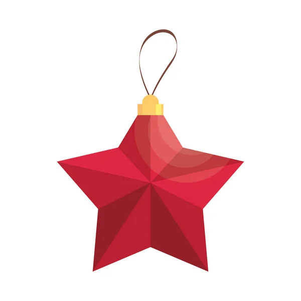 Красное звездное рождество — стоковый вектор