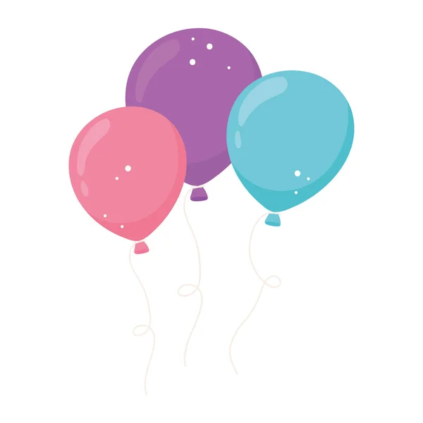 Fiesta decoración globos — Vector de stock