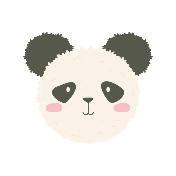 Niedlicher Panda-Onigiri — Stockvektor