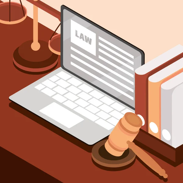 Diritto della tecnologia giuridica — Vettoriale Stock