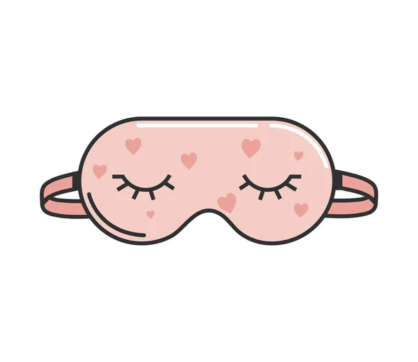 Sleep mask eyes — Stock Vector