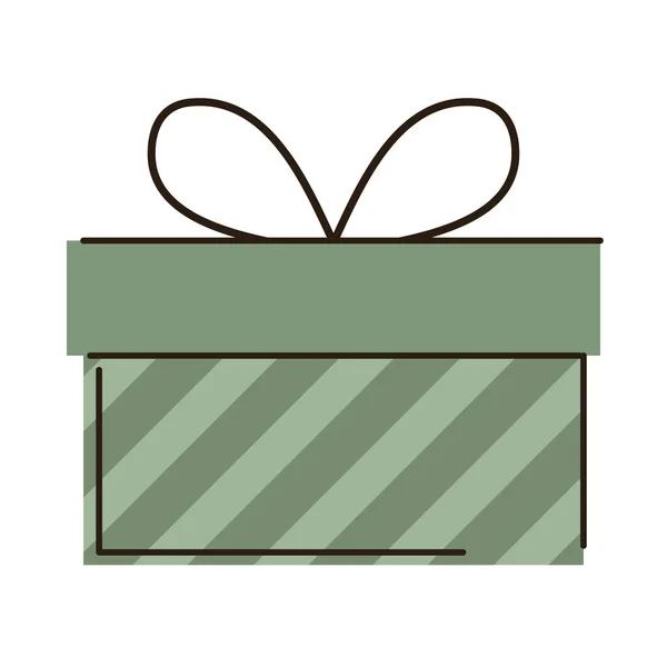 Ριγέ κουτί δώρου — Διανυσματικό Αρχείο