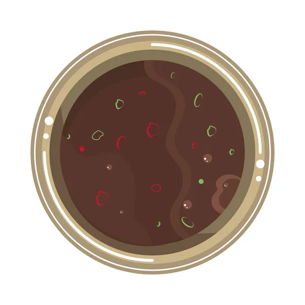 Délicieuse soupe chinoise — Image vectorielle