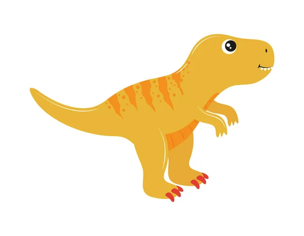 Roztomilý malý tyranosaurus dinosaurus — Stockový vektor