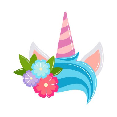 tek boynuzlu at yelesi ve boynuzu