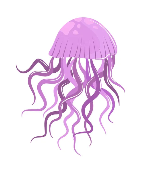 Podvodní svět medúzy — Stockový vektor