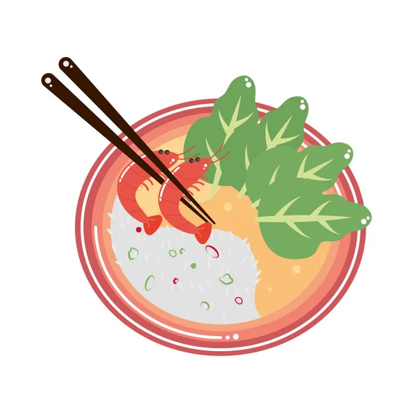 Traditional chinese food — Stock Vector