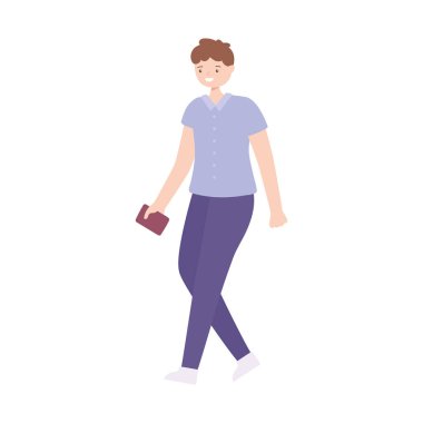 Pasaportlu genç adam.