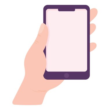 Akıllı telefonlu el.