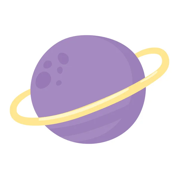 Saturno planeta espaço — Vetor de Stock