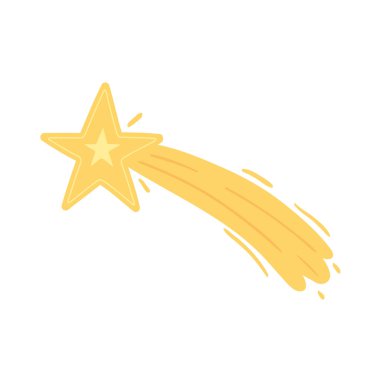 Kayan yıldız karikatür