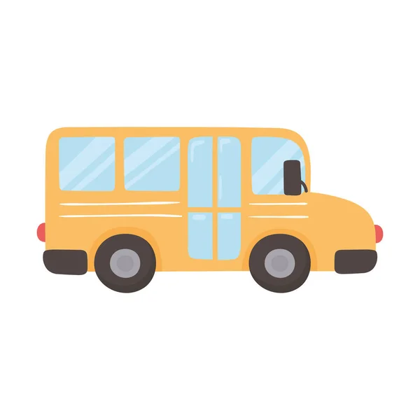 Transporte escolar en autobús — Vector de stock