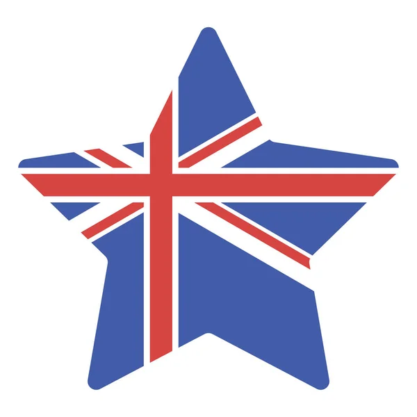 Bandiera australiana a stella — Vettoriale Stock