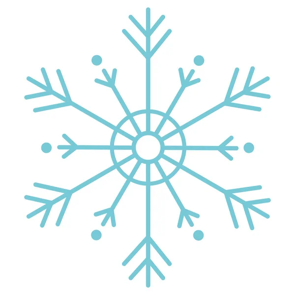 Flocon de neige Icône d'hiver — Image vectorielle