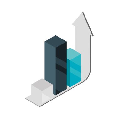 grafik çubuğu ve ok