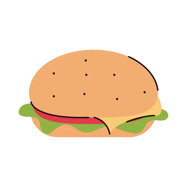 Hamburger fast food — Wektor stockowy