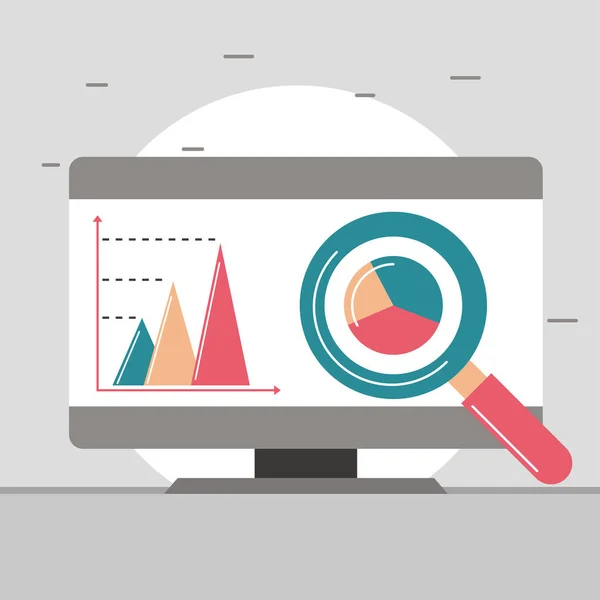 Informação analítica digital —  Vetores de Stock