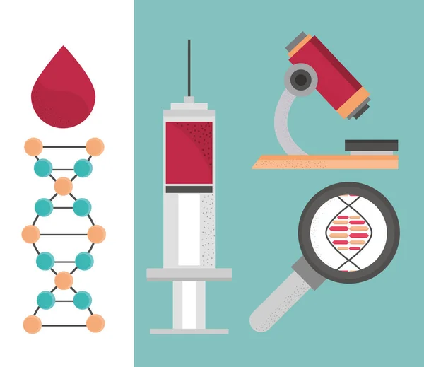 Kod genetyczny DNA — Wektor stockowy