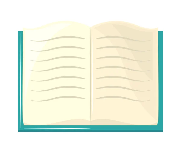 Libro abierto icono — Vector de stock