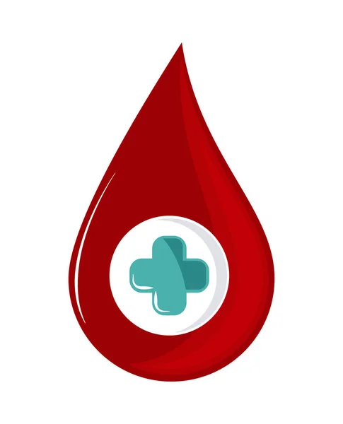 Крапля донорської крові — стоковий вектор