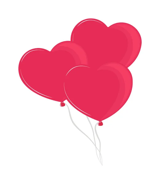 Liebe dich, Luftballons — Stockvektor