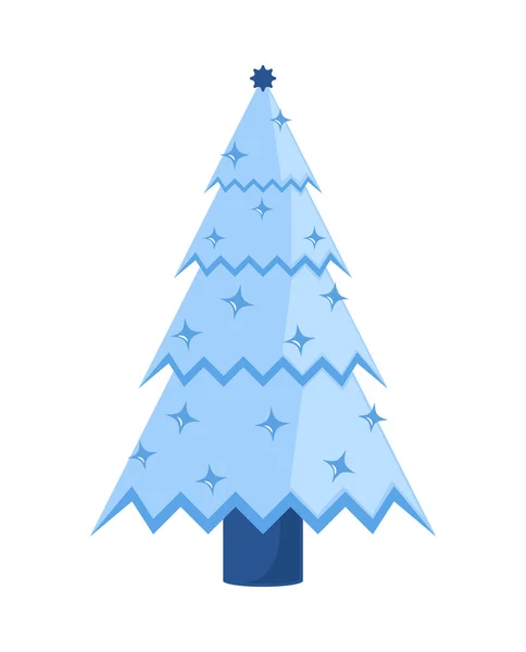 Χριστουγεννιάτικο δέντρο Χειμώνας — Διανυσματικό Αρχείο