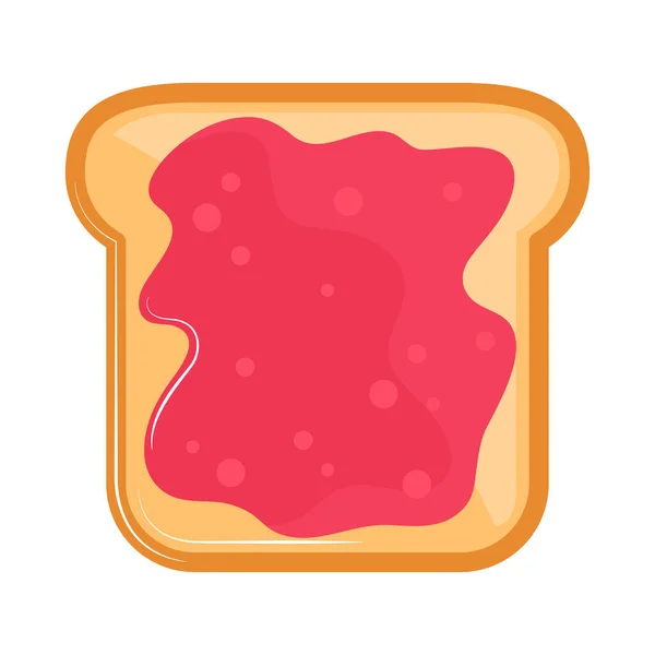 Хліб з варенням — стоковий вектор