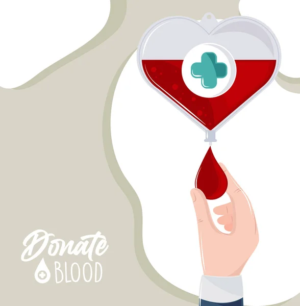 Don de sang médecine — Image vectorielle