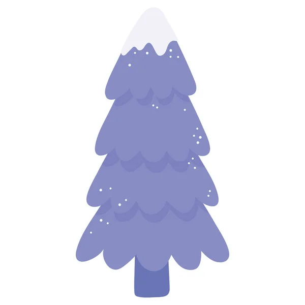 Χιόνι δέντρο πεύκων — Διανυσματικό Αρχείο