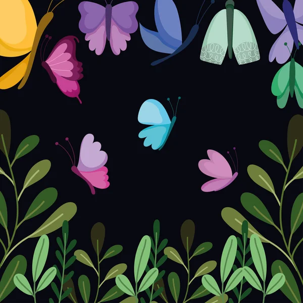 Φύλλα πεταλούδων — Διανυσματικό Αρχείο