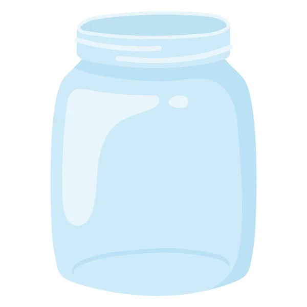 Pictogram Glass Jar — Stockvector