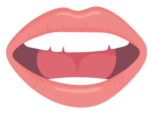 Human body part mouth — Stock Vector