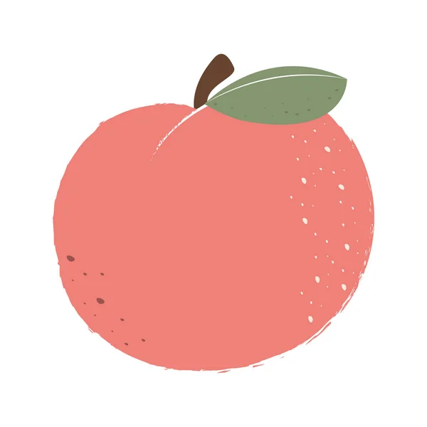 Peach grunge icon — 图库矢量图片